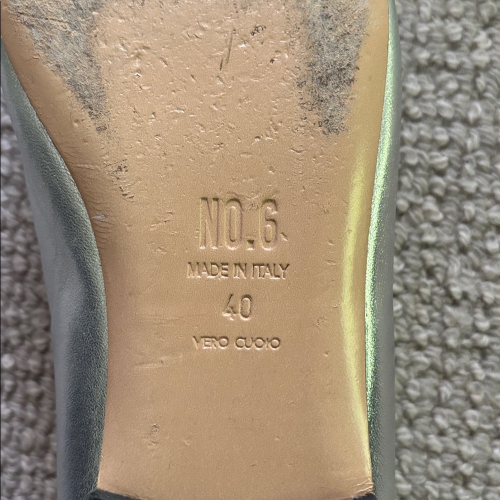 Silver ballet flats from No. 6 size 40 - Picture 2 of 6